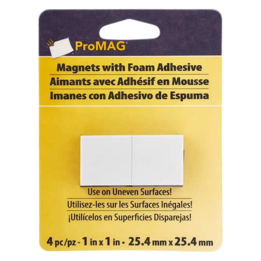 Pro MAG&#xAE; Magnets with Foam Adhesive, 1&#x22;